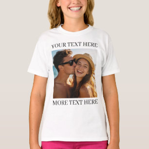 Personalised Photo and Text T-Shirt
