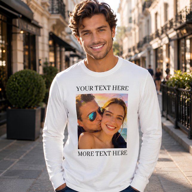 Personalised Photo and Text T-Shirt (Creator Uploaded)