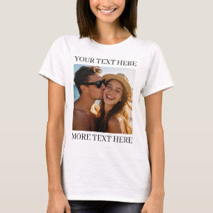 Personalised Photo and Text T-Shirt