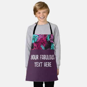 Personalised photo and text tiki apron