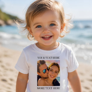 Personalised Photo and Text Toddler T-Shirt