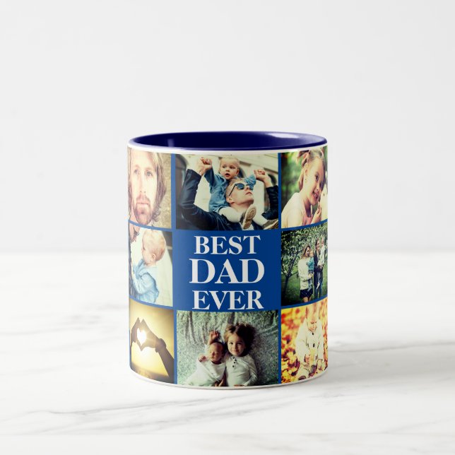 Personalised photo and text Two-Tone coffee mug (Center)