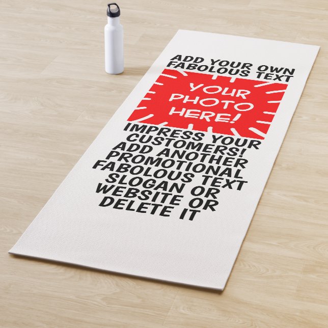 Personalised photo and text Yoga Mats, any colour Mat (In Situ)