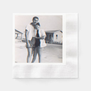 Personalised Photo Anniversary Party Napkins