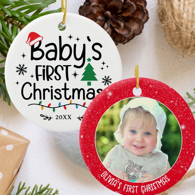  Personalised Photo Baby's First Christmas Ceramic Tree Decoration (Creator Uploaded)