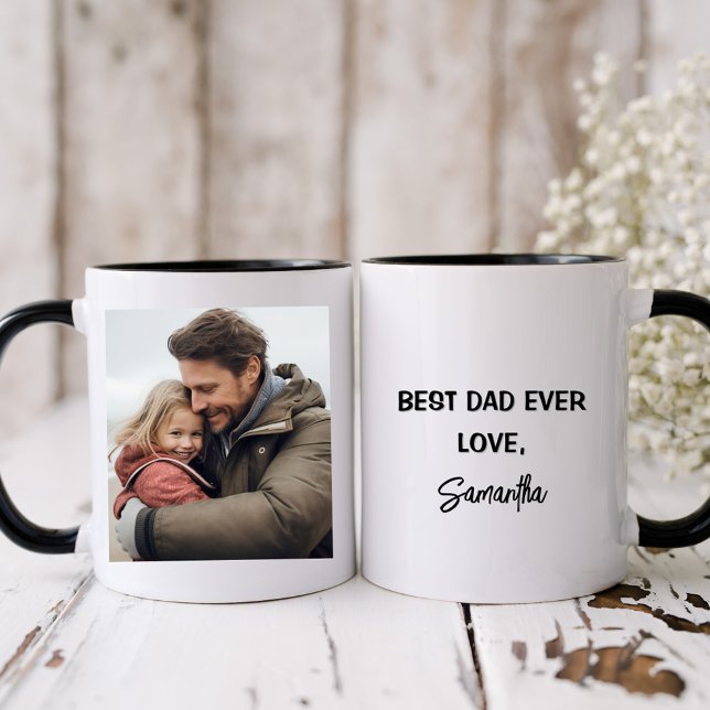 Personalised Photo Best Dad Ever Mug (Creator Uploaded)