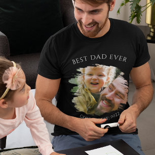 Personalised Photo Best Dad Ever T-Shirt