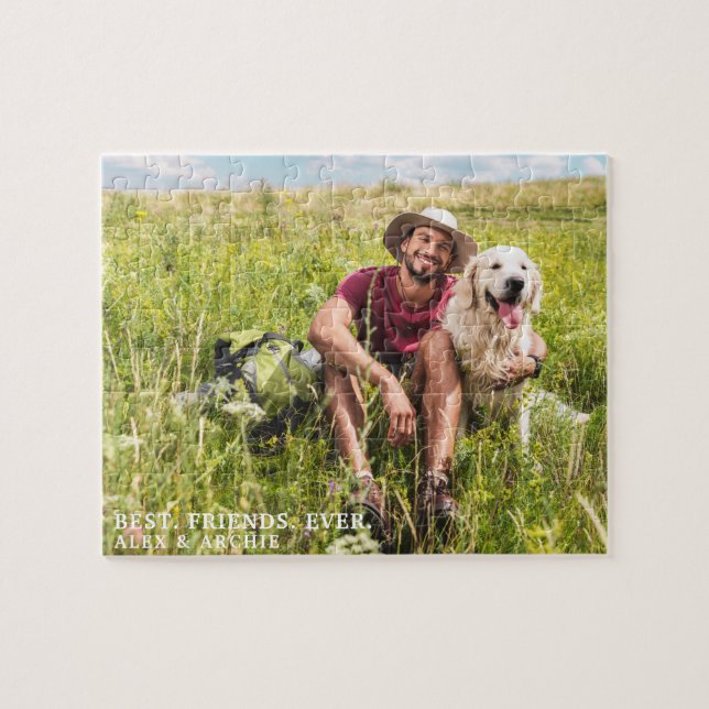 Personalised Photo Best Friends Ever Jigsaw Puzzle (Horizontal)