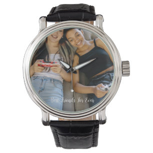 Personalised Photo Best Friends Forever Custom  Watch