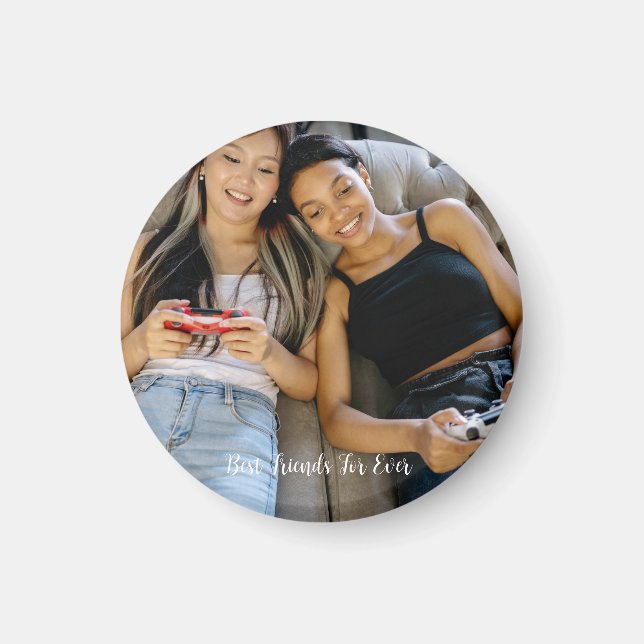 Personalised Photo Best Friends Forever Magnet (Front)