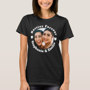Personalised photo best friends T-shirt (White)