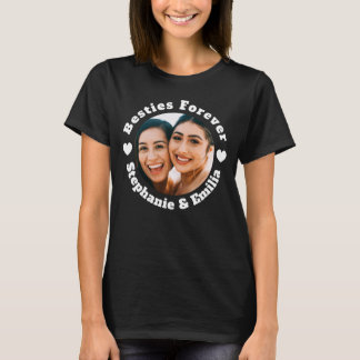 Personalised photo best friends T-shirt (White)