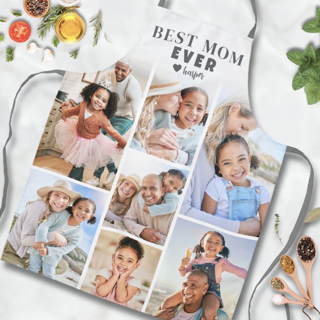 Personalised Photo Best Mum Apron (Personalized Photo Best Mom Apron)