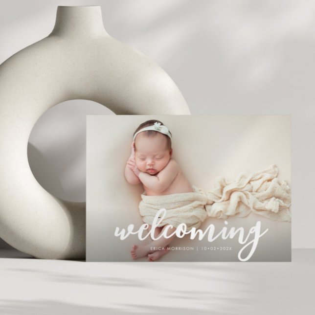 personalised photo birth announcement postcard (Creator Uploaded)
