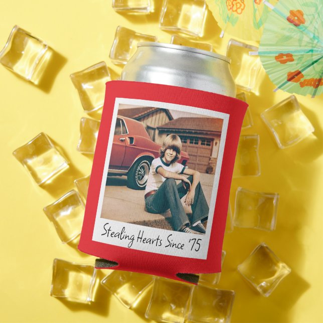 Personalised Photo Birthday Can Cooler (In Situ Summer)