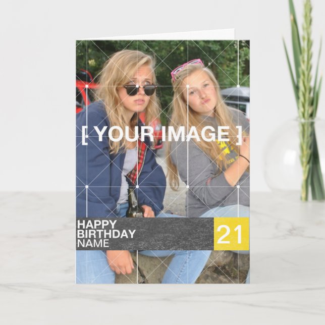 Personalised Photo Birthday Card (Front)