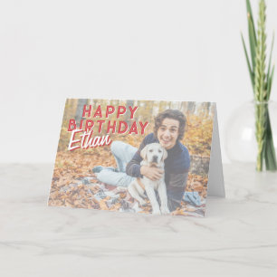 Personalised Photo Birthday Card for Kids