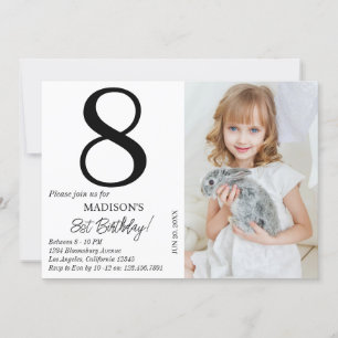 Personalised Photo Birthday Kids Boy Girl Party Invitation