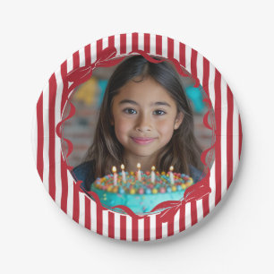 Personalised Photo Birthday Paper Plates