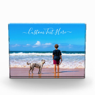 Personalised Photo Block Your Photos and Text