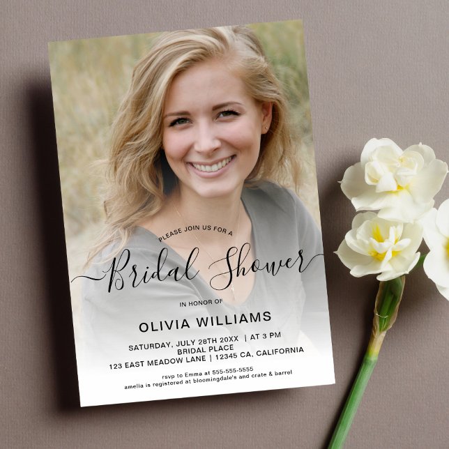 Personalised Photo Bridal Shower Invitation (Creator Uploaded)