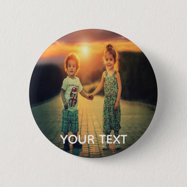Personalised Photo Button (Front)