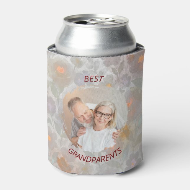 Personalised Photo Can Cooler | Best Grandparents (Can Front)
