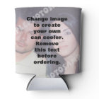 Personalised photo can cooler. Make your own!