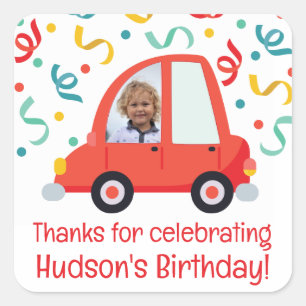 Personalised Photo Car Favour Stickers