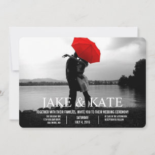 Personalised Photo Card Wedding Invitation Names