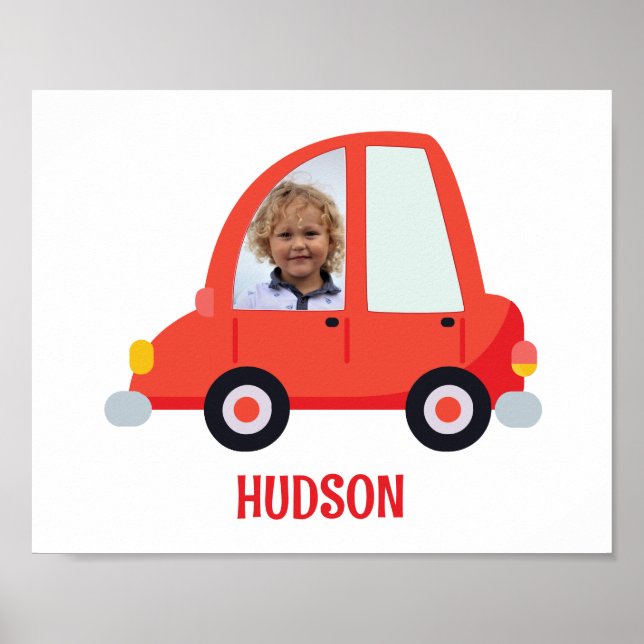 Personalised Photo Cars Poster (Front)