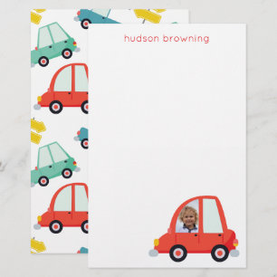 Personalised Photo Cars Stationery