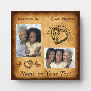 Personalised Photo Cheap Memorial Plaques