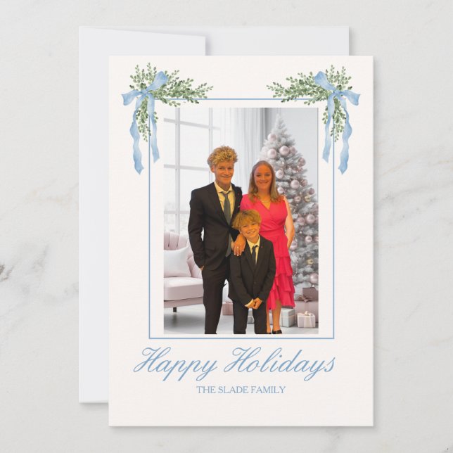 Personalised Photo Christmas Card (Front)