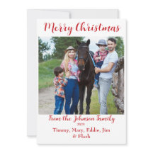 Personalised Photo Christmas Card