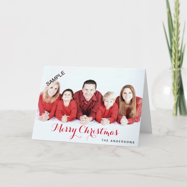 Personalised Photo Christmas Card (Front)