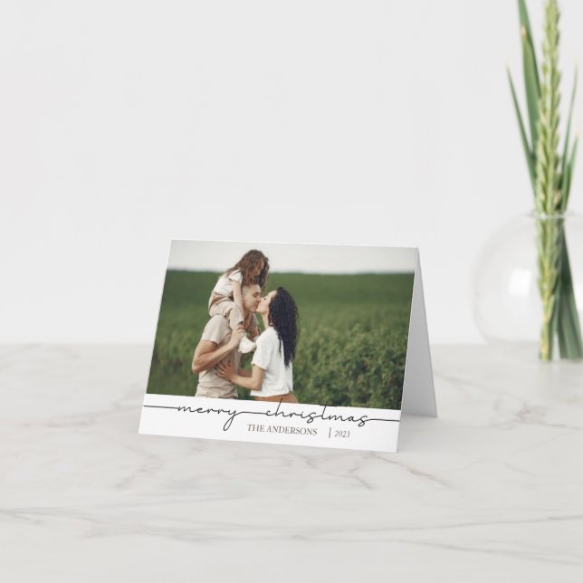 Personalised Photo Christmas Card (Front)