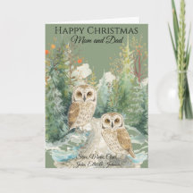 Personalised Photo Christmas Card for Parents