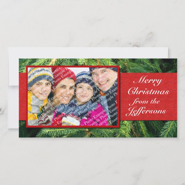 Personalised Photo Christmas Cards Xmas Holiday (Front)