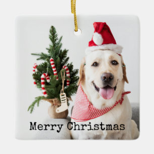 Personalised Photo Christmas Ceramic Ornament