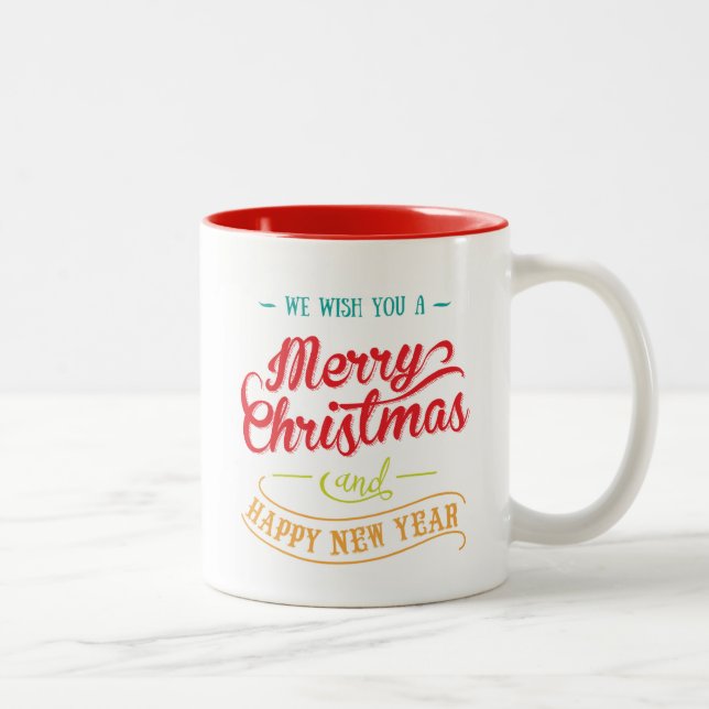 Personalised Photo Christmas Coffee Mug (Right)