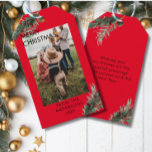 Personalised Photo Christmas gift tags<br><div class="desc">Merry Christmas/Merry Christmas,  photo,  gift day. Add your text / name and personalise your product quickly and easily.</div>