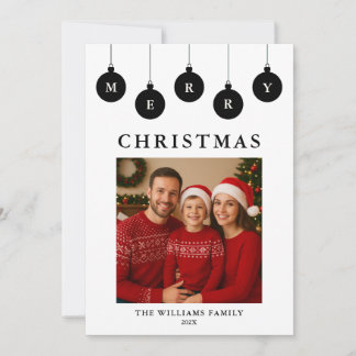 Personalised Photo Christmas Holiday Card