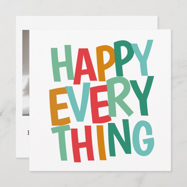 Personalised Photo Christmas Note Card (Front/Back)