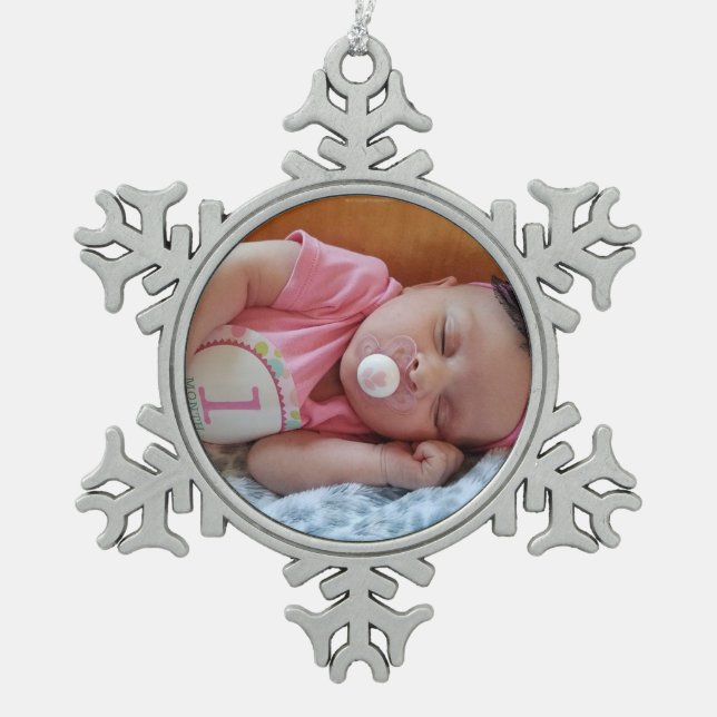 Personalised Photo Christmas Ornament Keepsake (Front)
