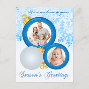 Personalised PHOTO Christmas Ornament Post Card