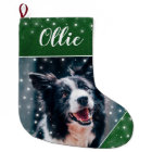 Personalised Photo Christmas Pet Stocking