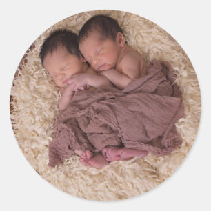Personalised Photo Classic Round Sticker