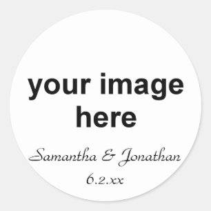 Personalised Photo Classic Round Sticker
