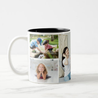 Personalised Photo Coffee Mug, Add your own Photos Two-Tone Coffee Mug